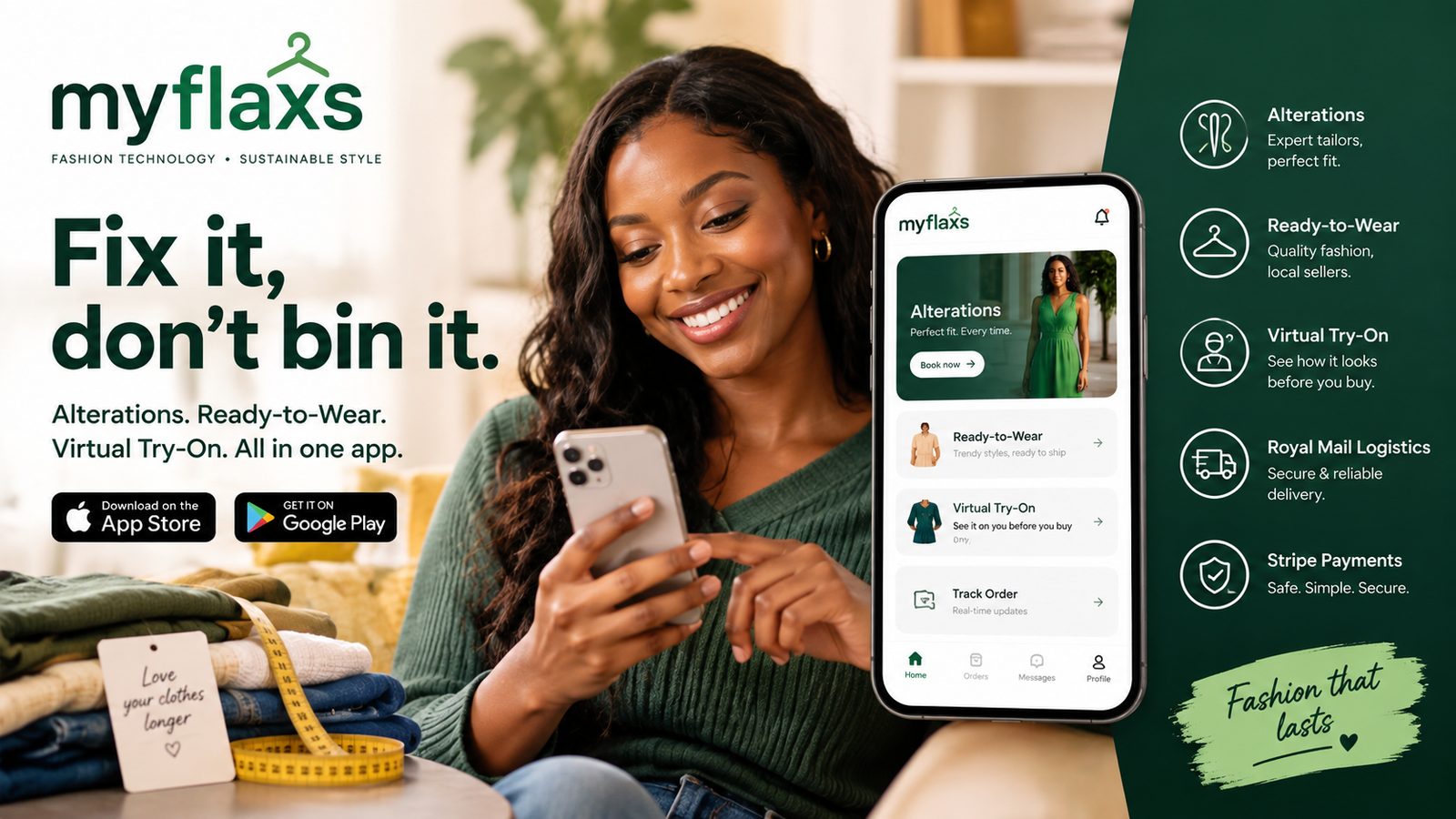 MyFlaxs app: alterations, ready-to-wear and virtual try-on in one app